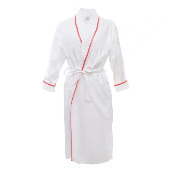 Lenora Coral Vandy Cotton Robe - Picture 1 of 6